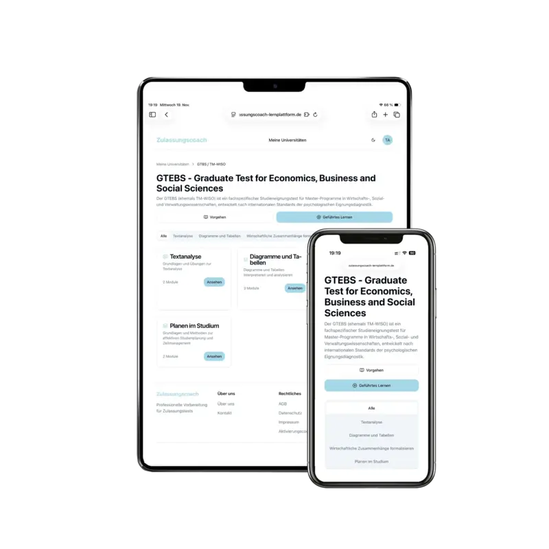 Produktabbildung: GTEBS / TM-WISO E-Learning